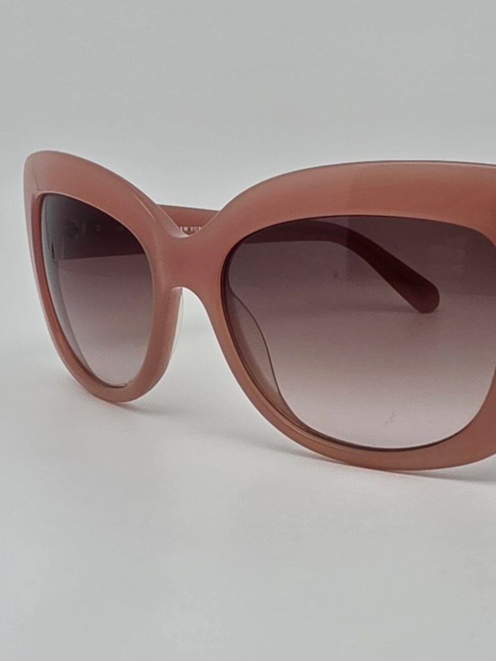 Kate Spade New York Ursula Rose Jade Frame Brown Gradient Cat Eye Sunglasses